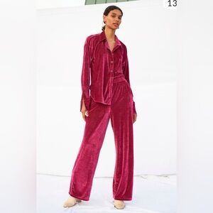 Free People Kit Kat Set Size XS in Wine NWT